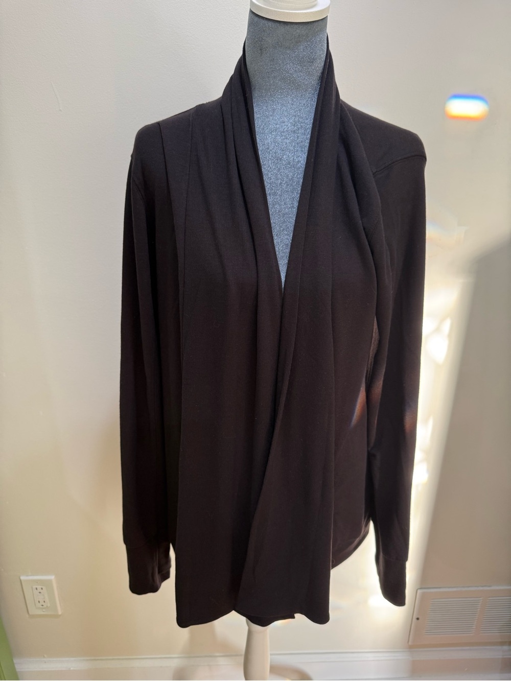 tek gear Brown Knit Open-Front Sweater - Picture 2 of 13